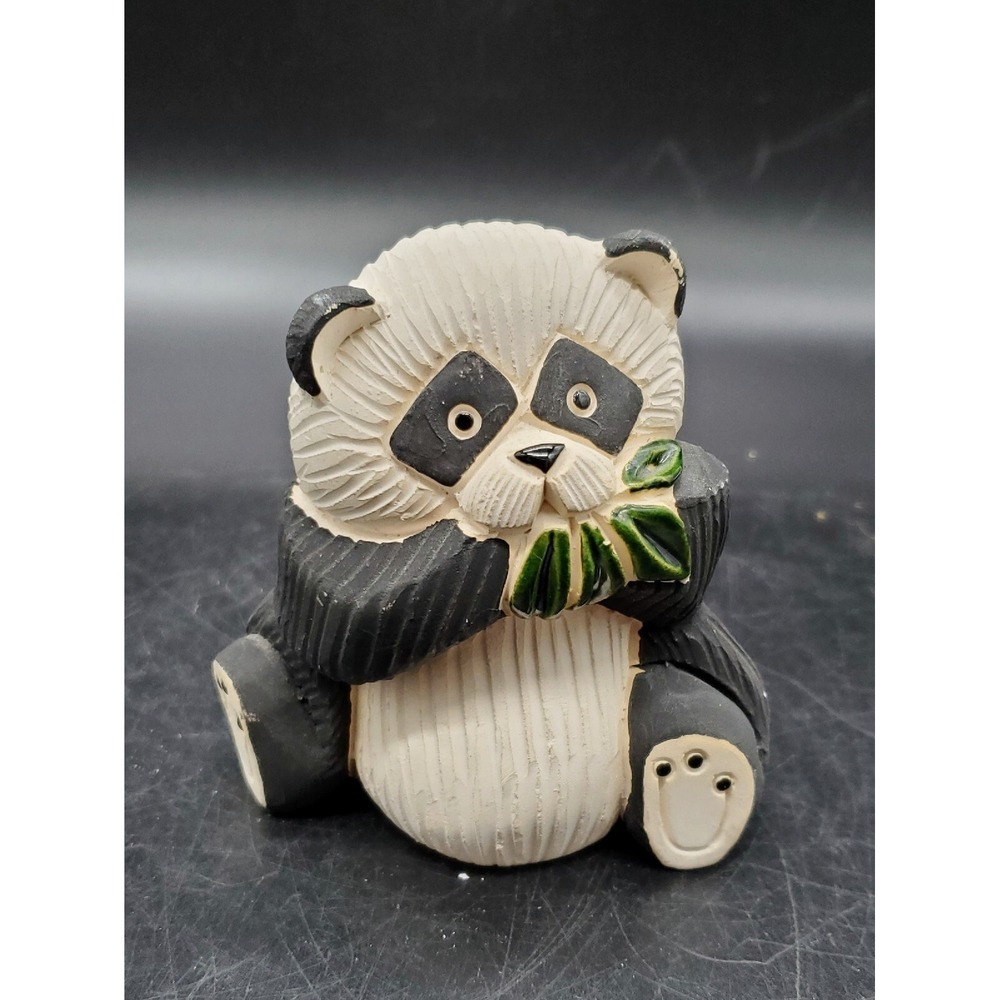 Artesania Rinconada Animal Series #54 Panda Bear Made In Uruguay 3 1/2"